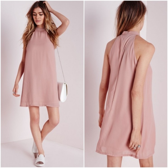 Missguided Dresses & Skirts - NWT Missguided High Neck Crepe Swing Dress